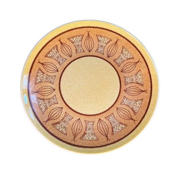 Taylor Smith & Ironstone MCM Honey Gold Tea Saucer Bread Plate 6.5” Set of 3 USA - Picture 2 of 8